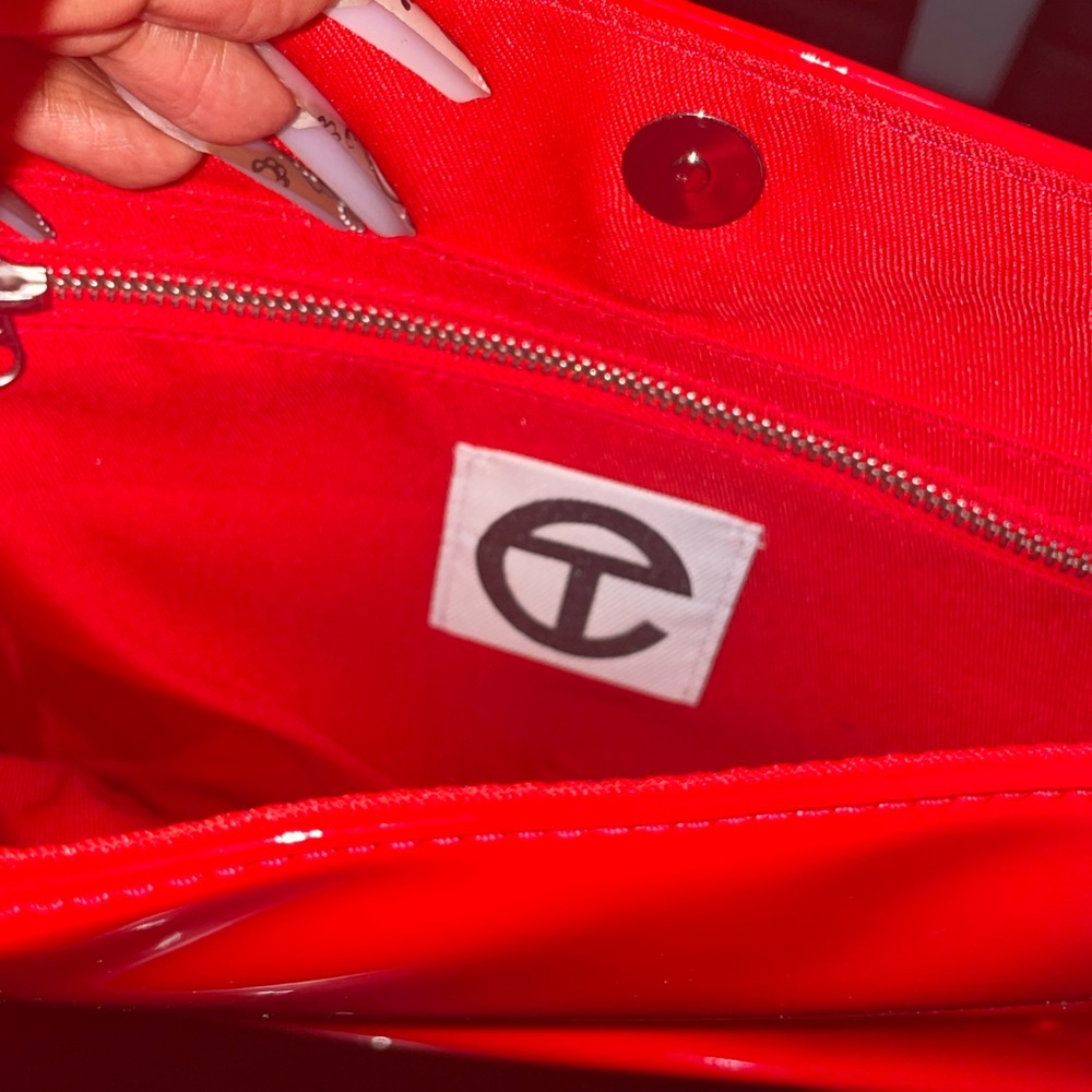 Medium Red Patent Telfar Bag - Picture 9 of 10